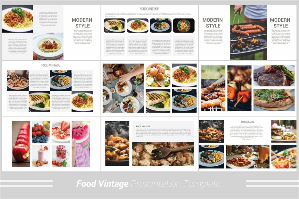 Food Vintage Powerpoint Template – MasterBundles