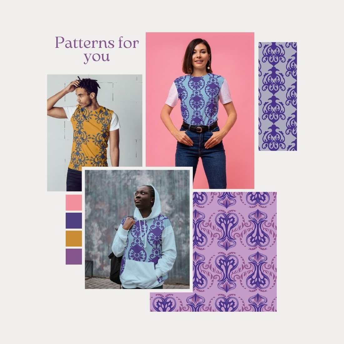 Seamless Patterns in the Damask Style