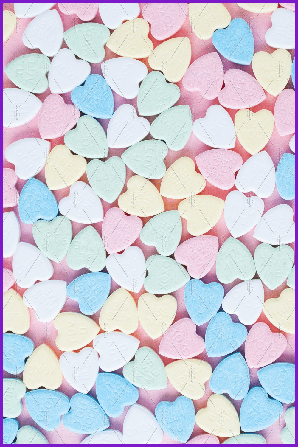 Valentine Candy Background.