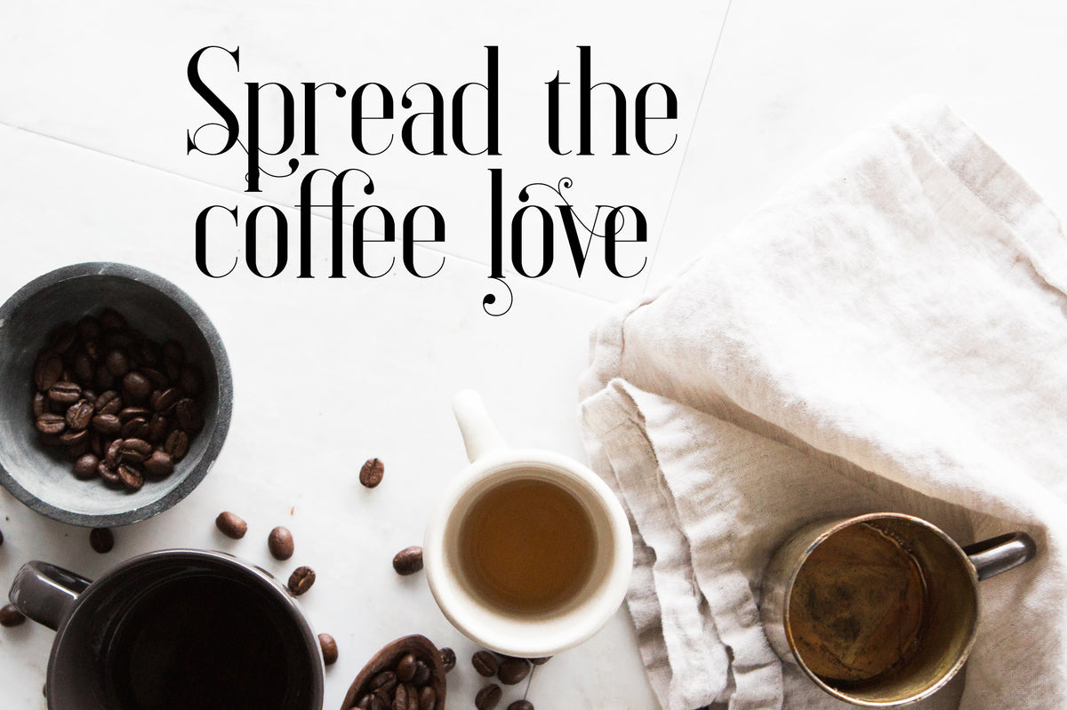 Spread the coffee love with Elysian Serif Font.
