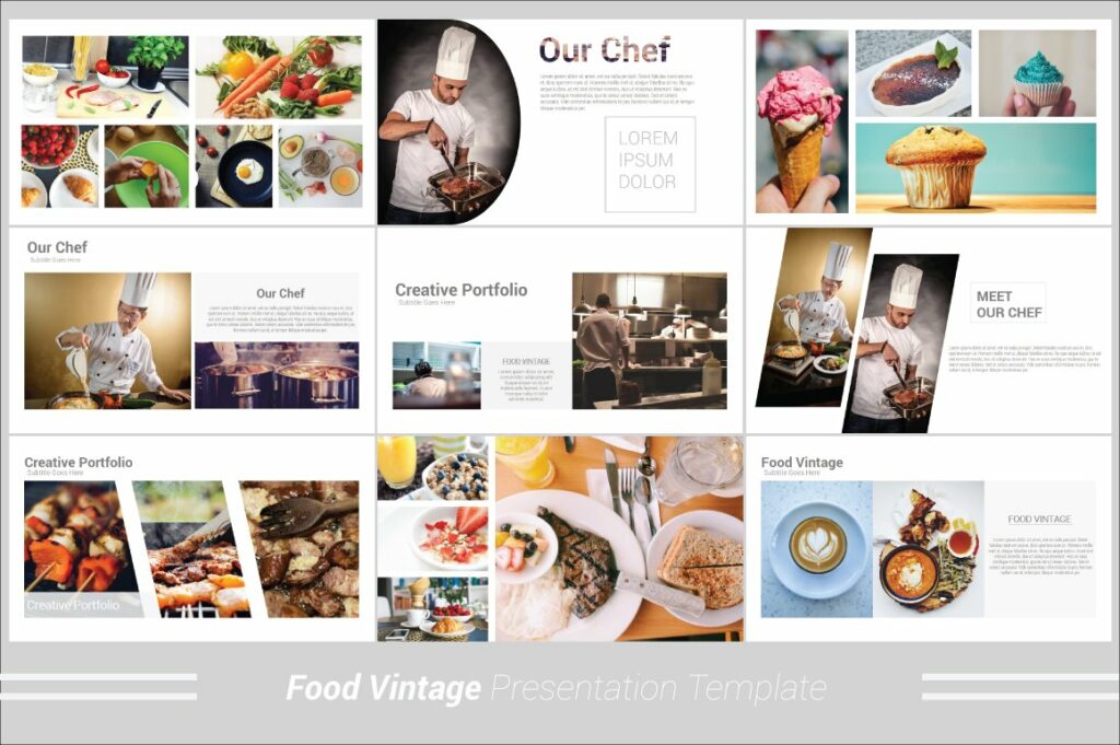 Food Vintage Powerpoint Template – MasterBundles