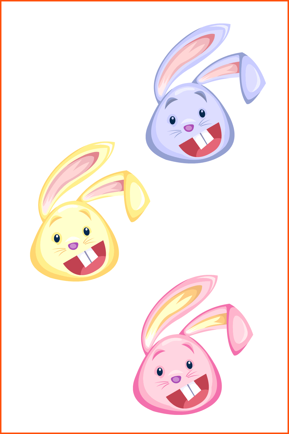 Easter Bunny Icons.