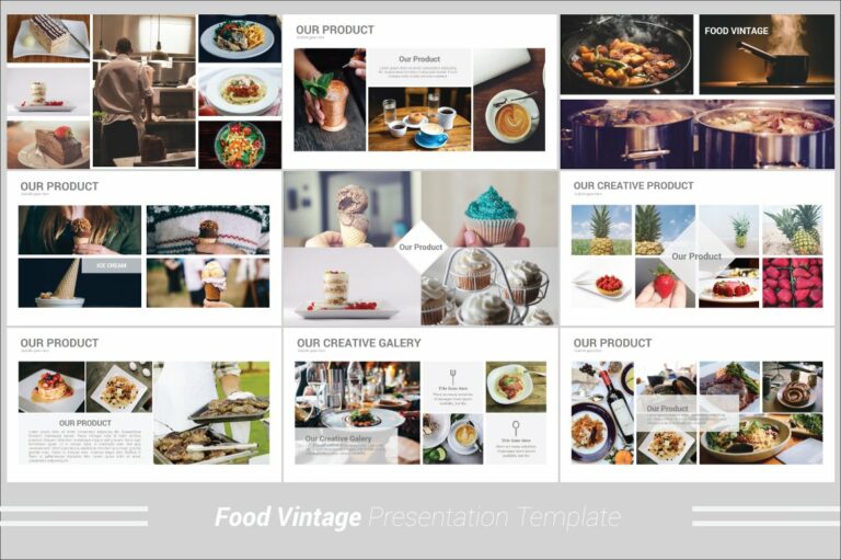 Food Vintage Powerpoint Template – MasterBundles