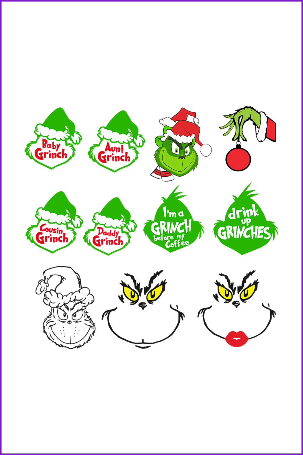 Miss Kylie Grinch SVG.