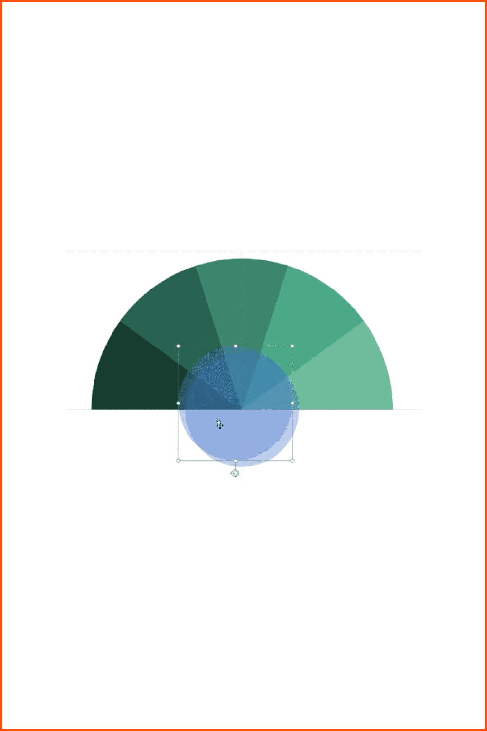 Put oval in the middle of coordinate system and copy it 4 times.