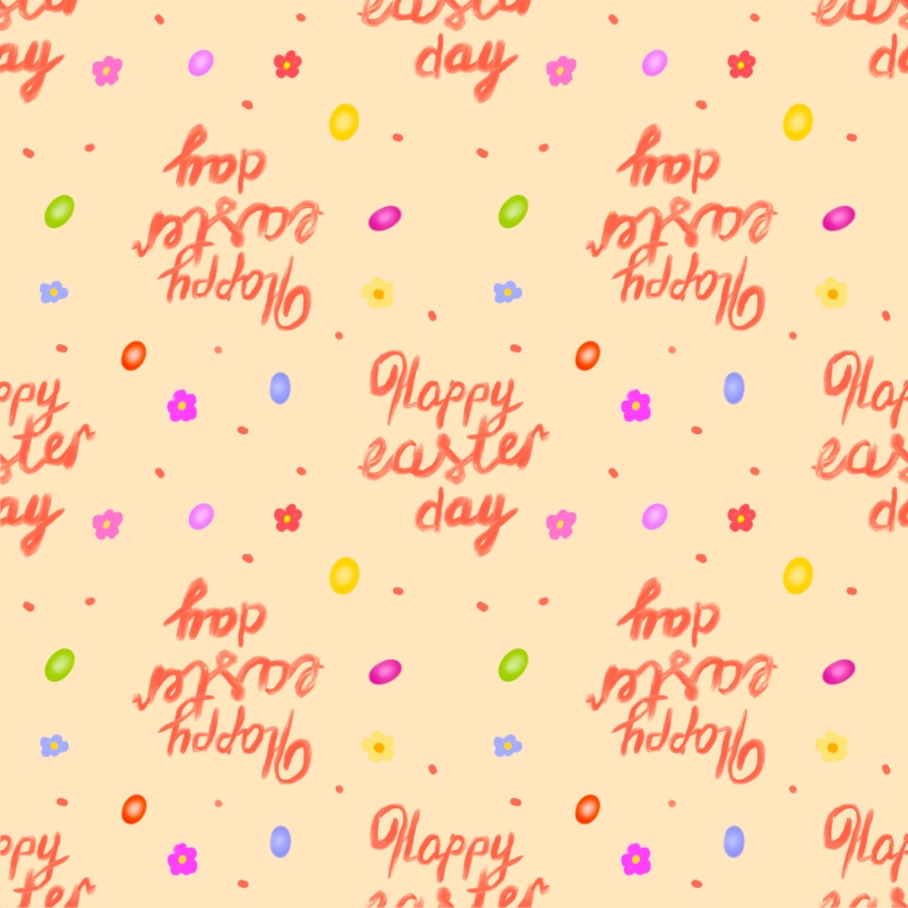Hand Drawn Seamless Easter Patterns