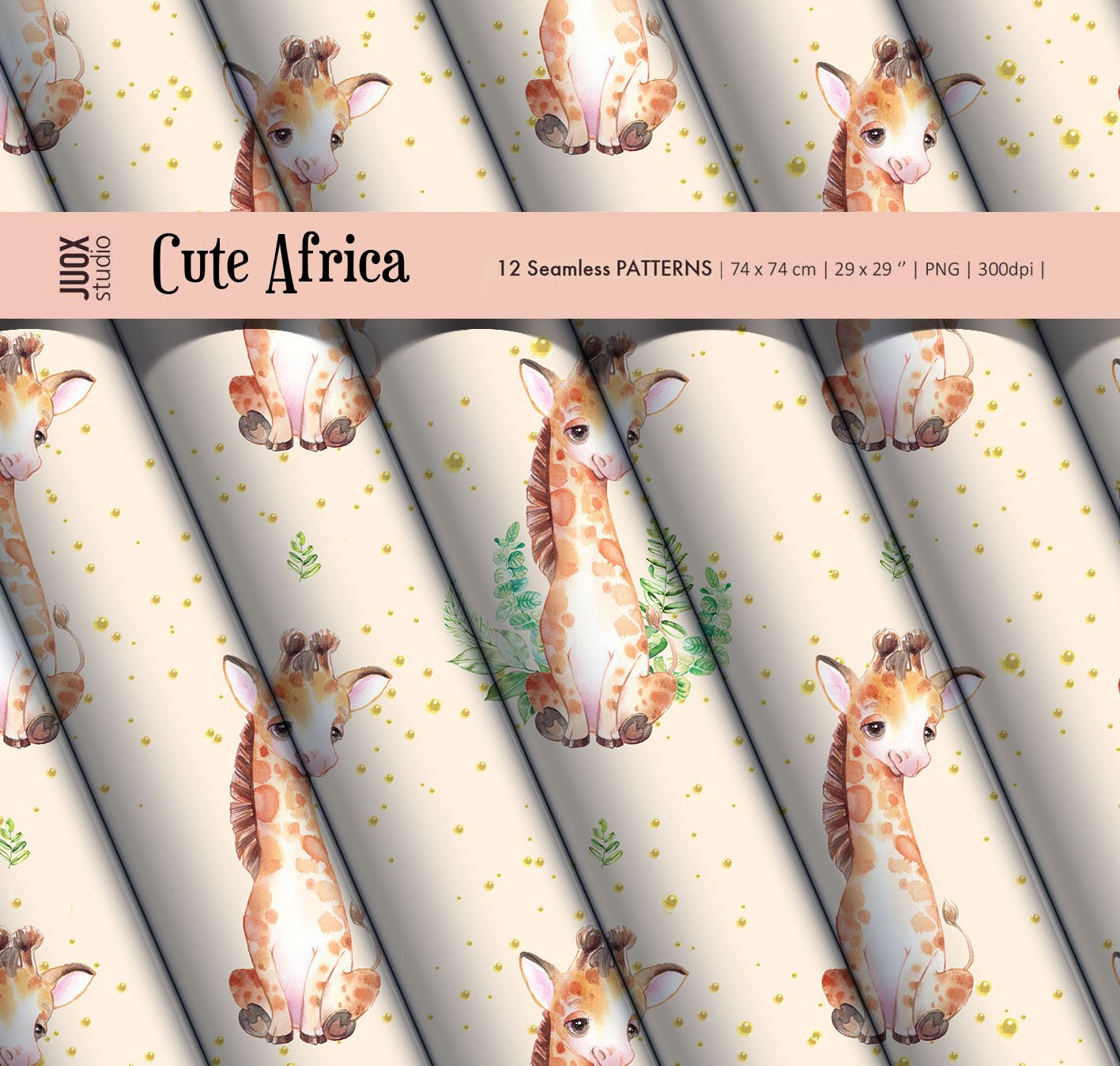 Cute Africa Patterns & Elements.