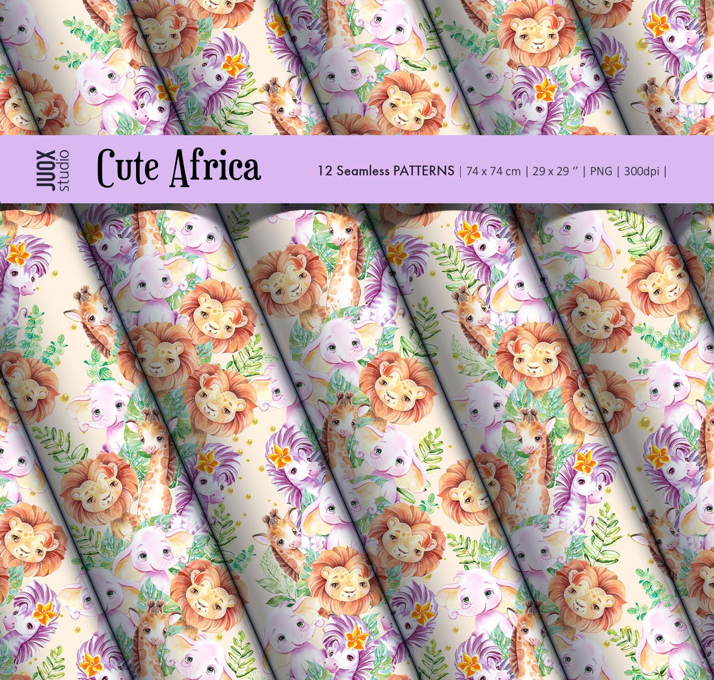 Cute Africa Patterns & Elements.