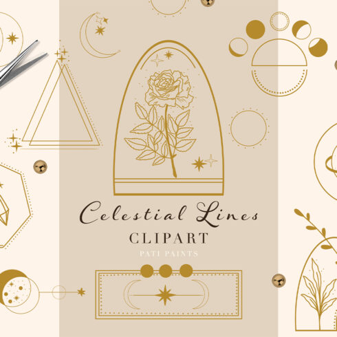Celestial Lines Illustrations Pack.