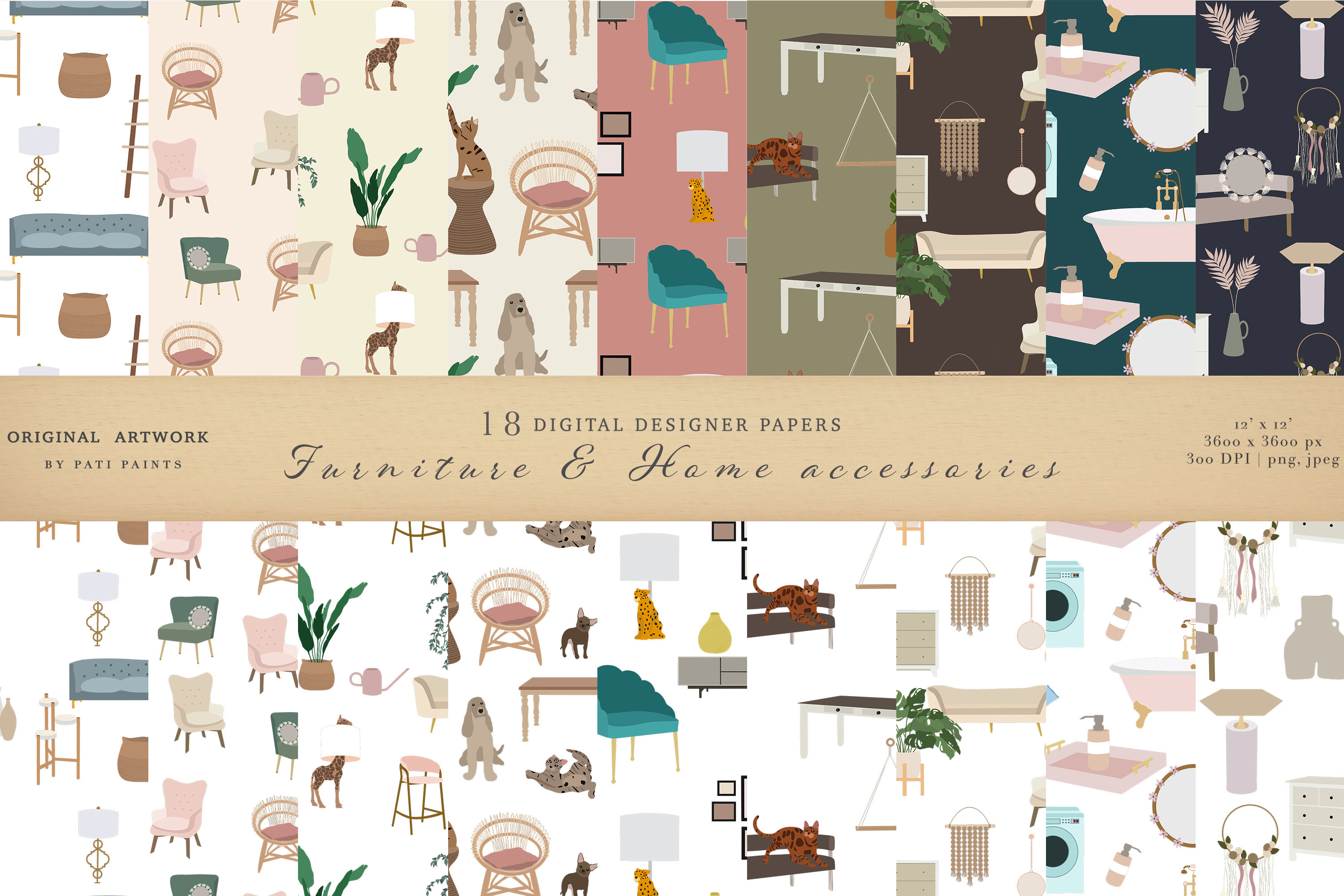 Furniture and Home Accessories patterns.