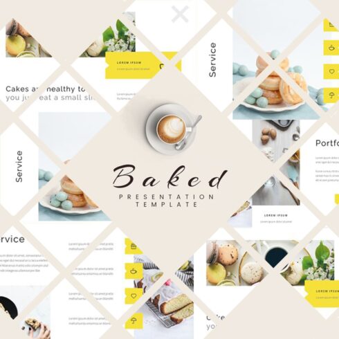 Baked - Bakery Google Slide Template.