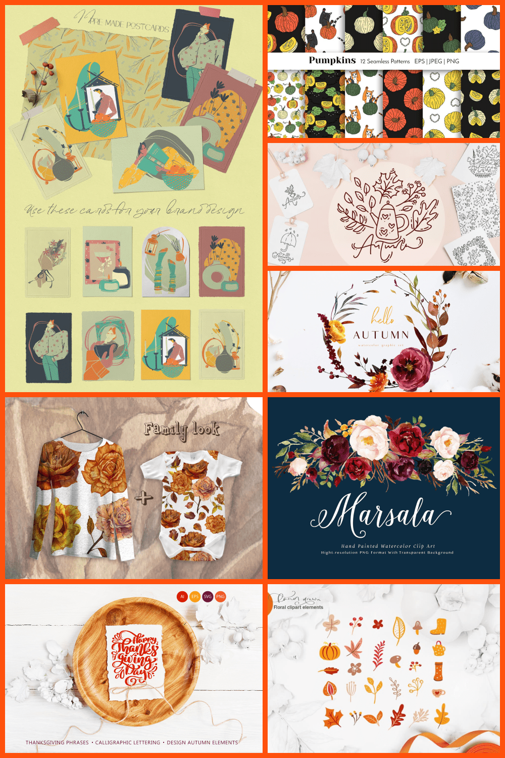 Best Fall Graphic Elements - Autumn Clip Art for 2022 - Pinterest.