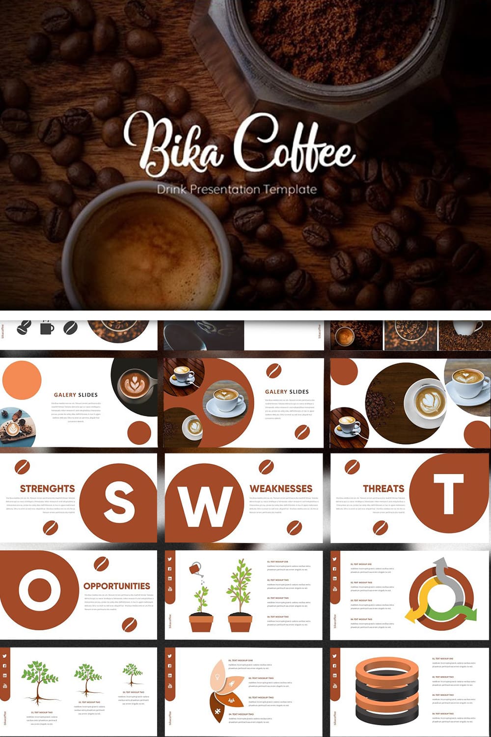 Bika Coffee - Coffee Addict Google Slides Template is a multipurpose Google Slides template that can be used for any type of presentation.