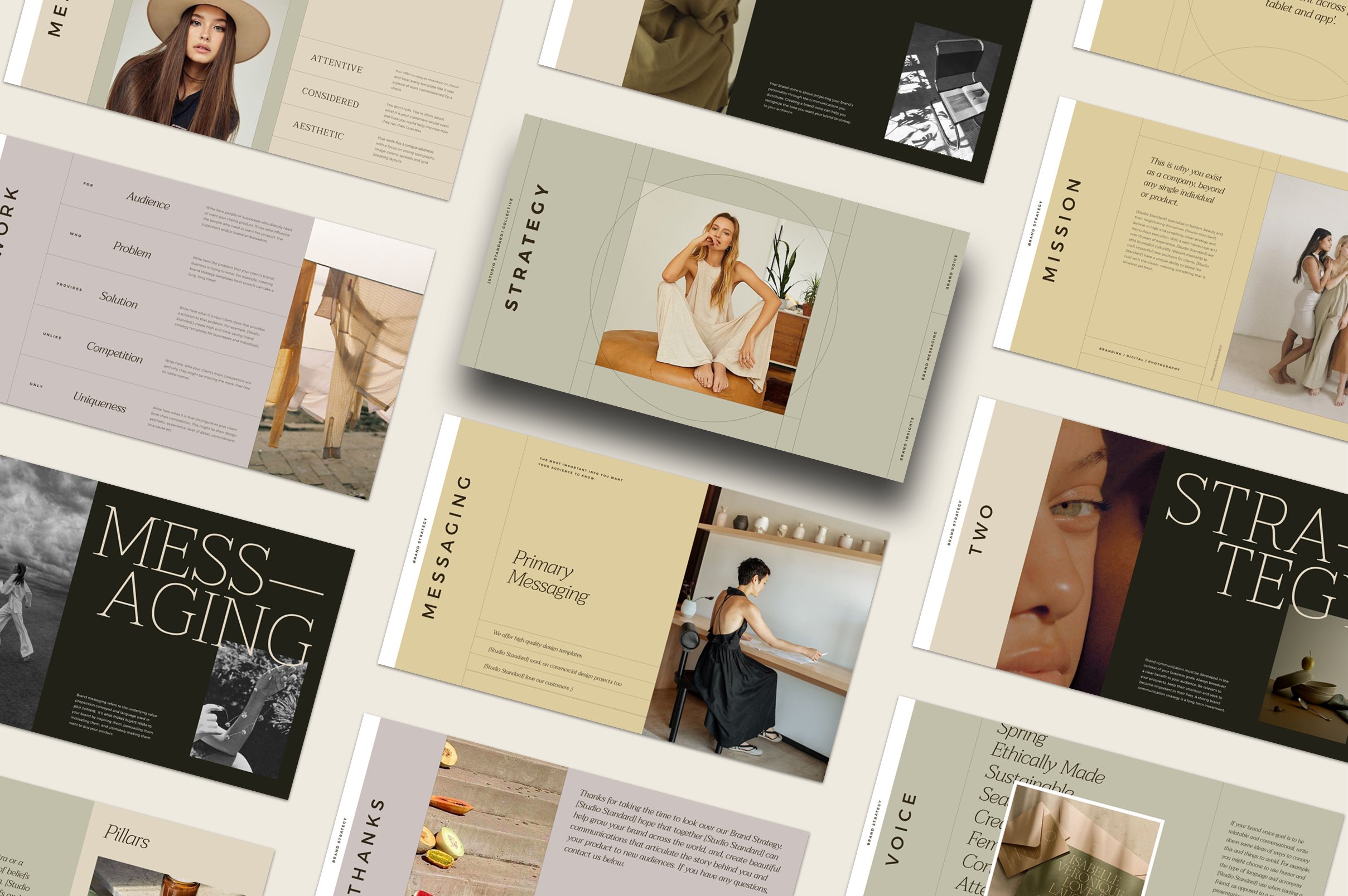 You can customize Creative Brand Strategy in Canva, Adobe Indesign and Adobe Photoshop.
