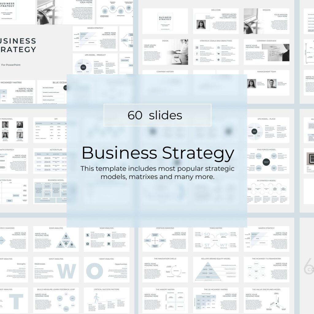 Business Strategy PowerPoint – MasterBundles