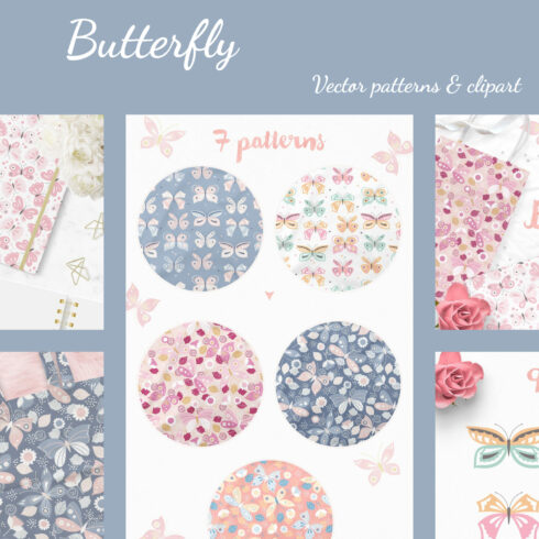 Butterfly vector patterns & clipart.