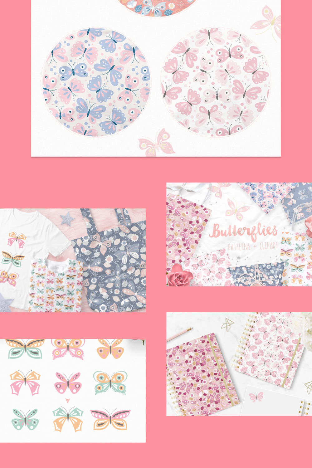 Butterfly Vector Patterns & Clipart.