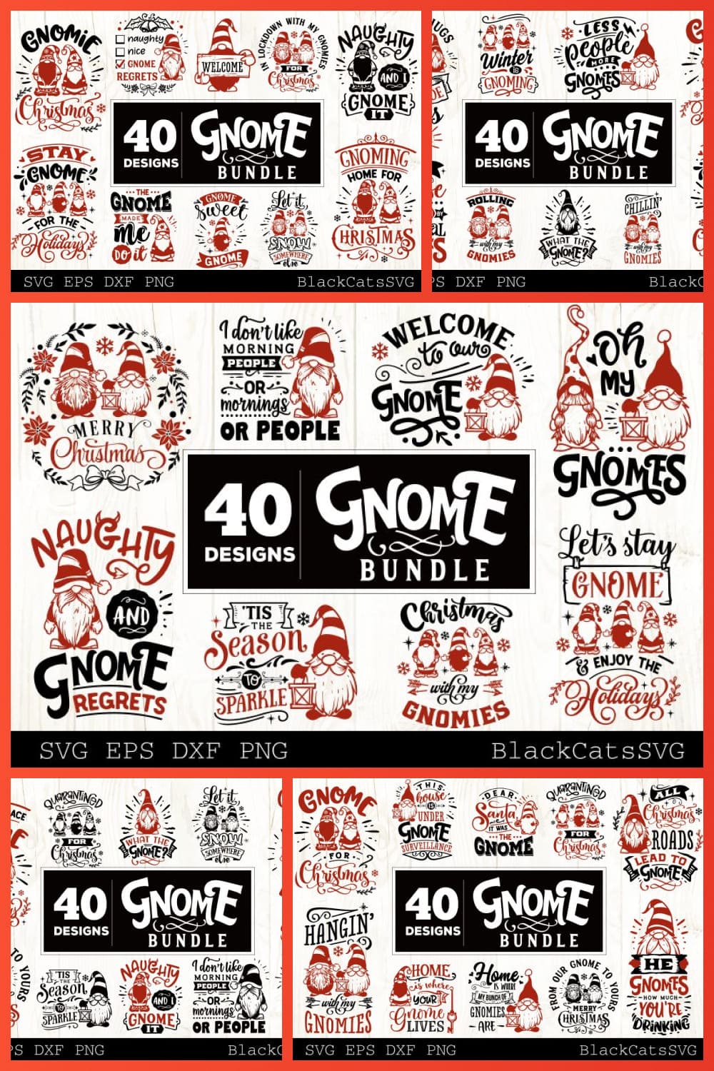 christmas gnomes svg bundle gnome bundle svg 40 designs pinterest