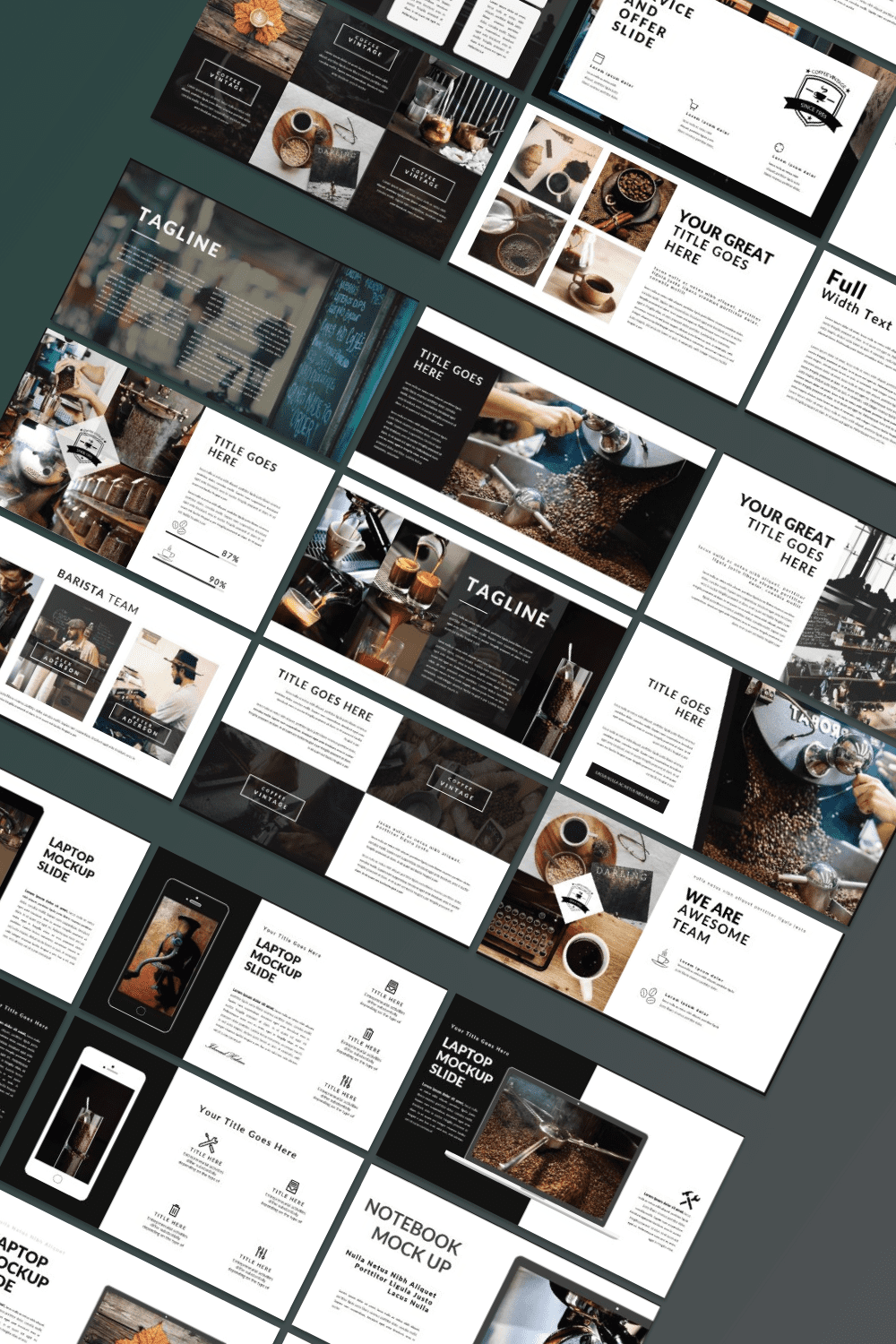 Coffee Vintage Powerpoint Template - preview image.