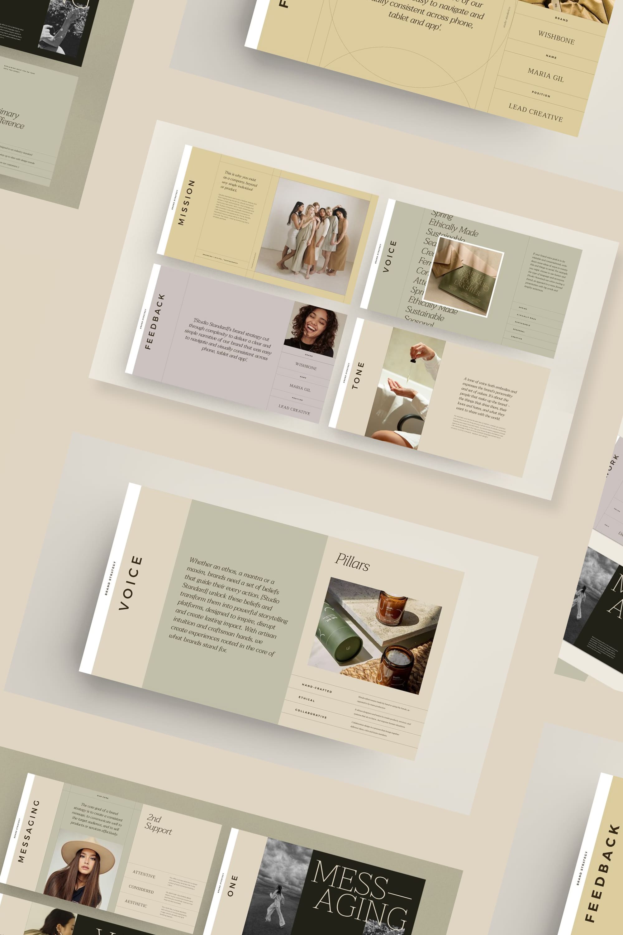 Our fully customizable Creative Brand Strategy is a set of 18 beautifully designed slides.