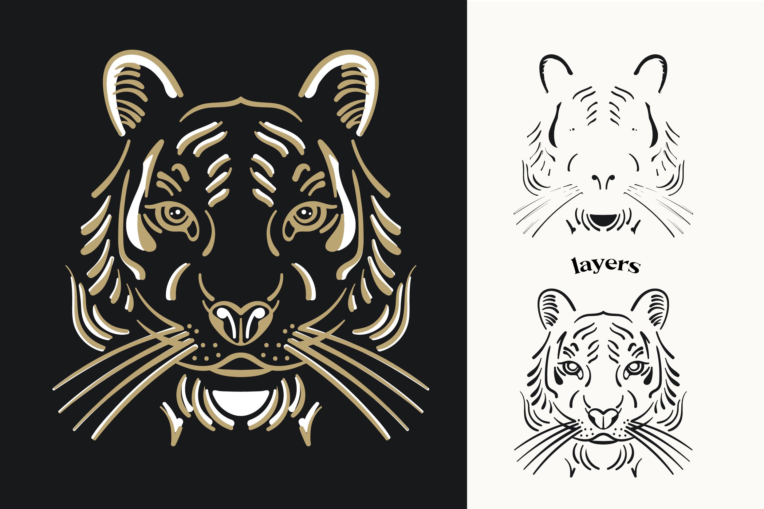 Tiger Illustrations – MasterBundles