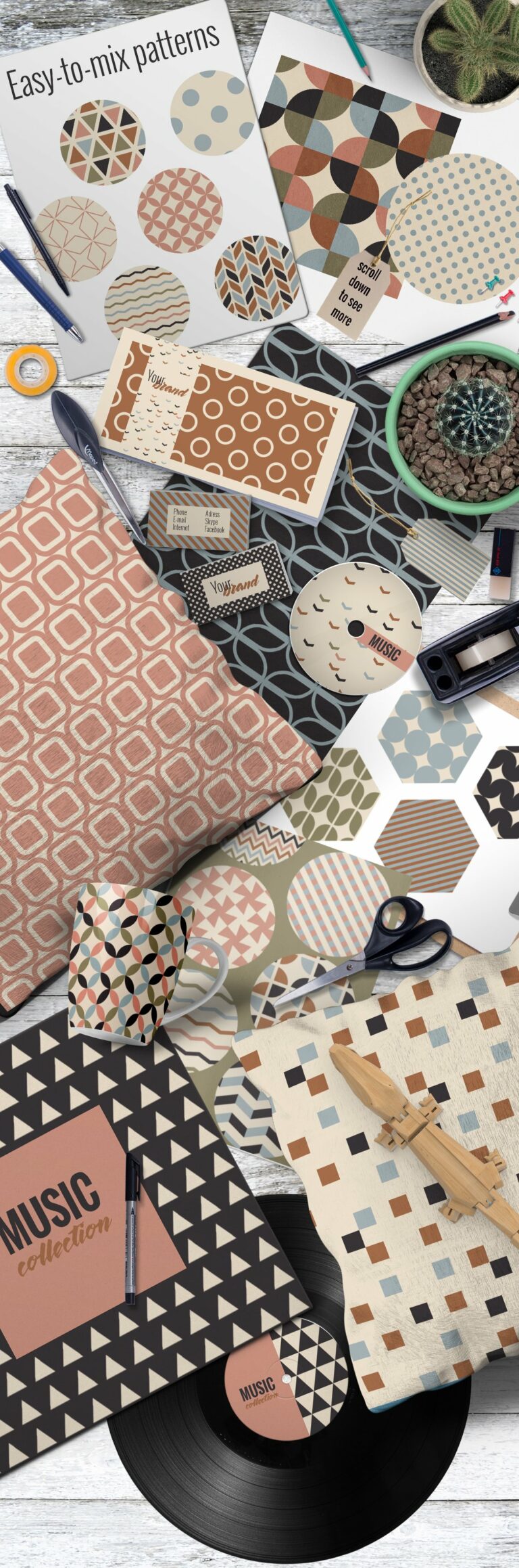 Minimal Geometric Patterns Bundle – MasterBundles
