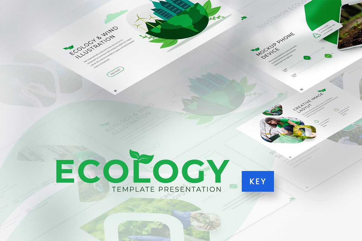 Cover image of Ecology Keynote Template.