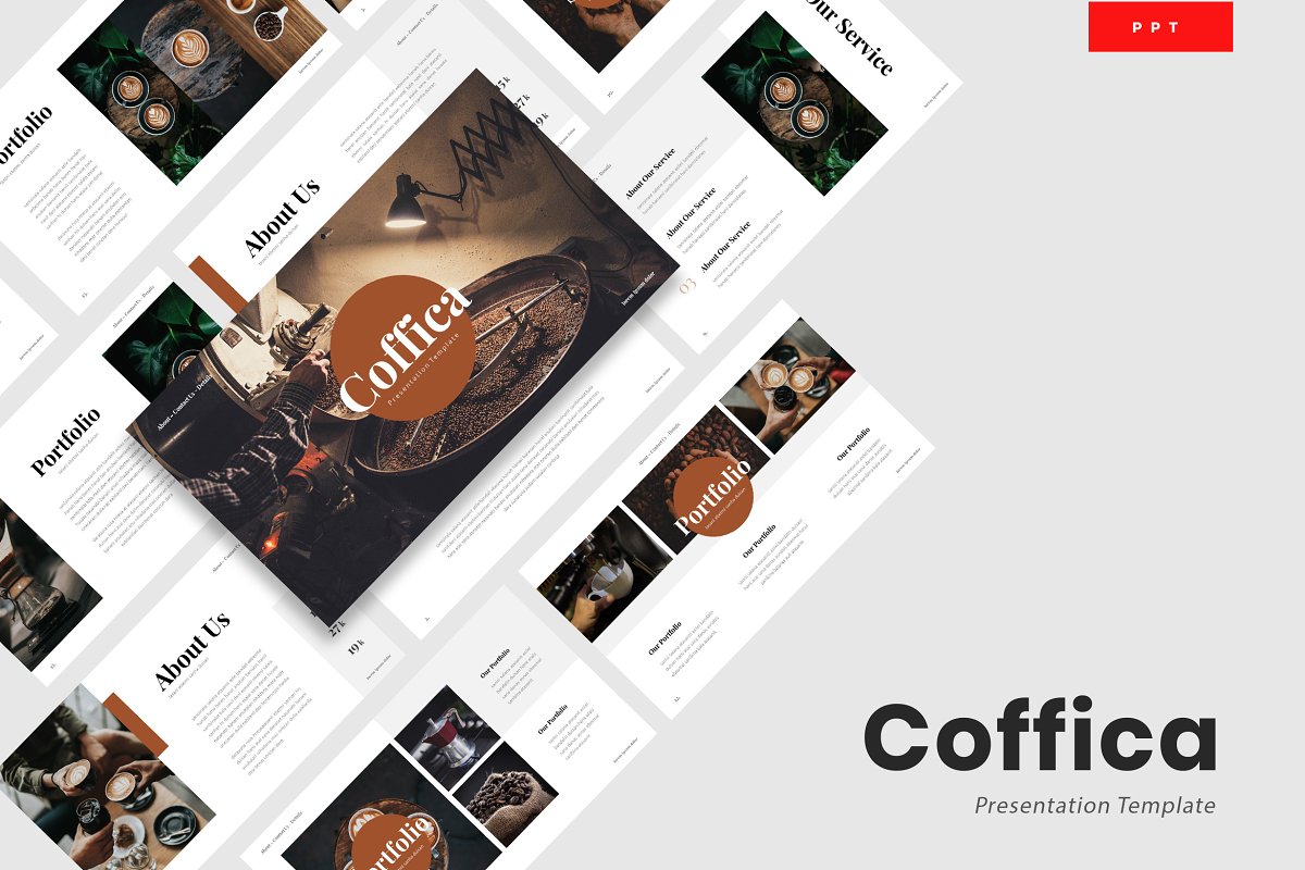 Cover image of Coffica - Coffee Lovers Powerpoint.