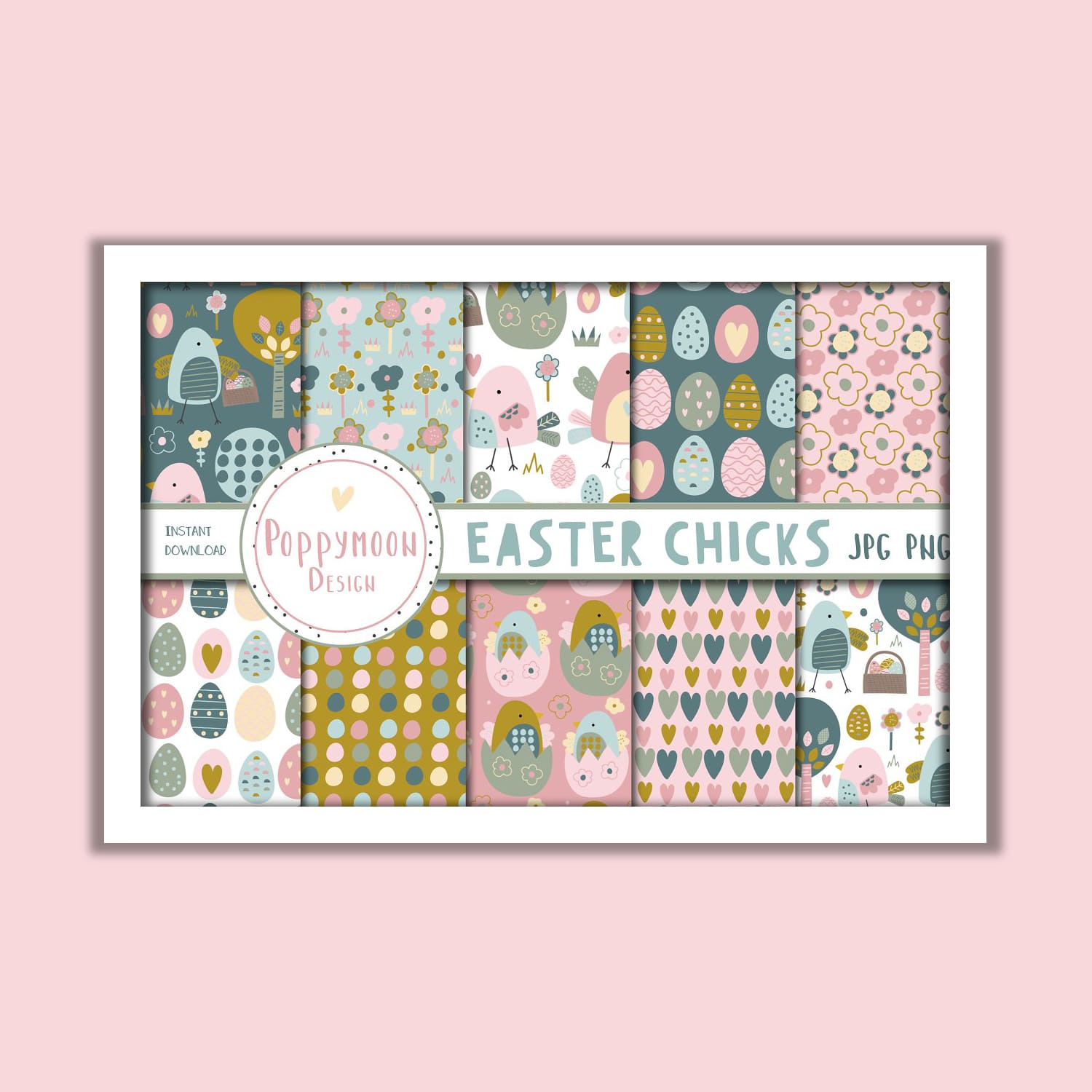 Easter Chicks paper set.