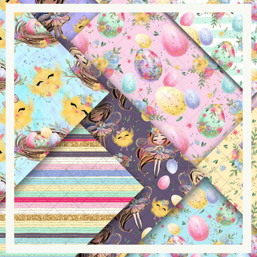 Easter Fairy Patterns – MasterBundles