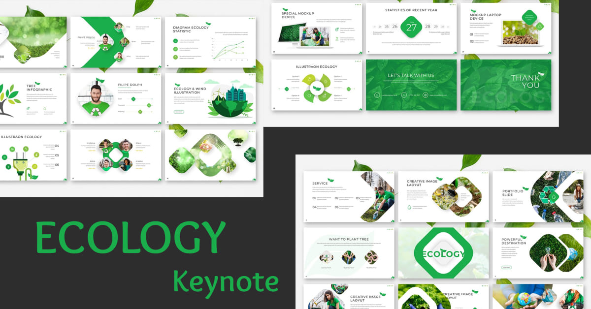 Ecology Keynote Template - preview image.