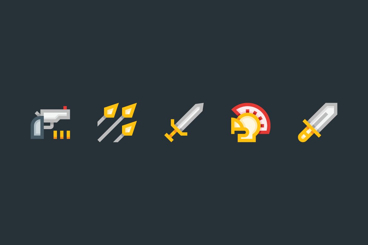 Diverse of multicolor icons.