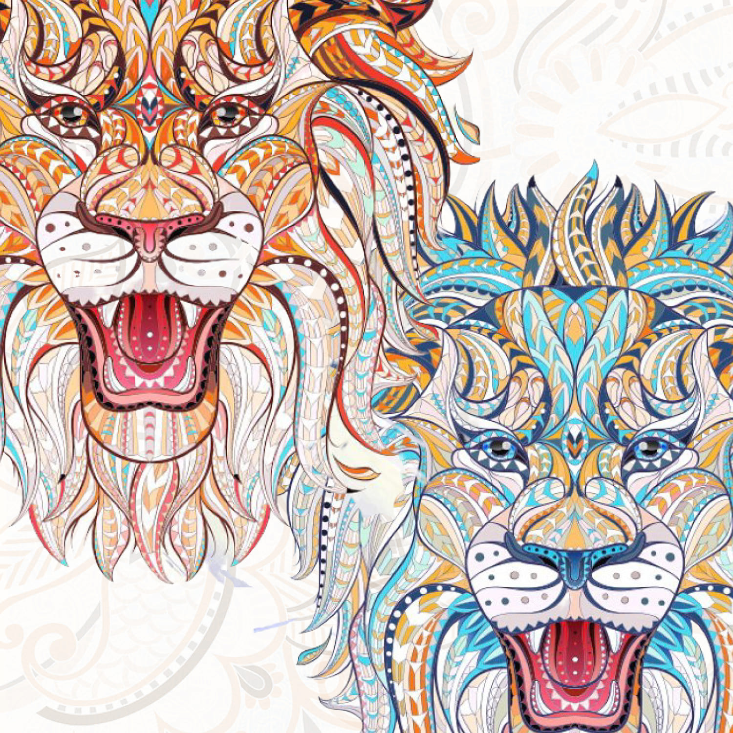 Ethnic Collection: Lion cover.