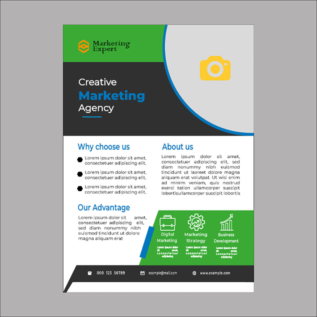 Marketing flyer Design template - MasterBundles
