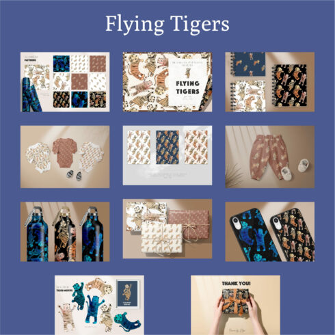 Flying Tigers Patterns and Motifs.