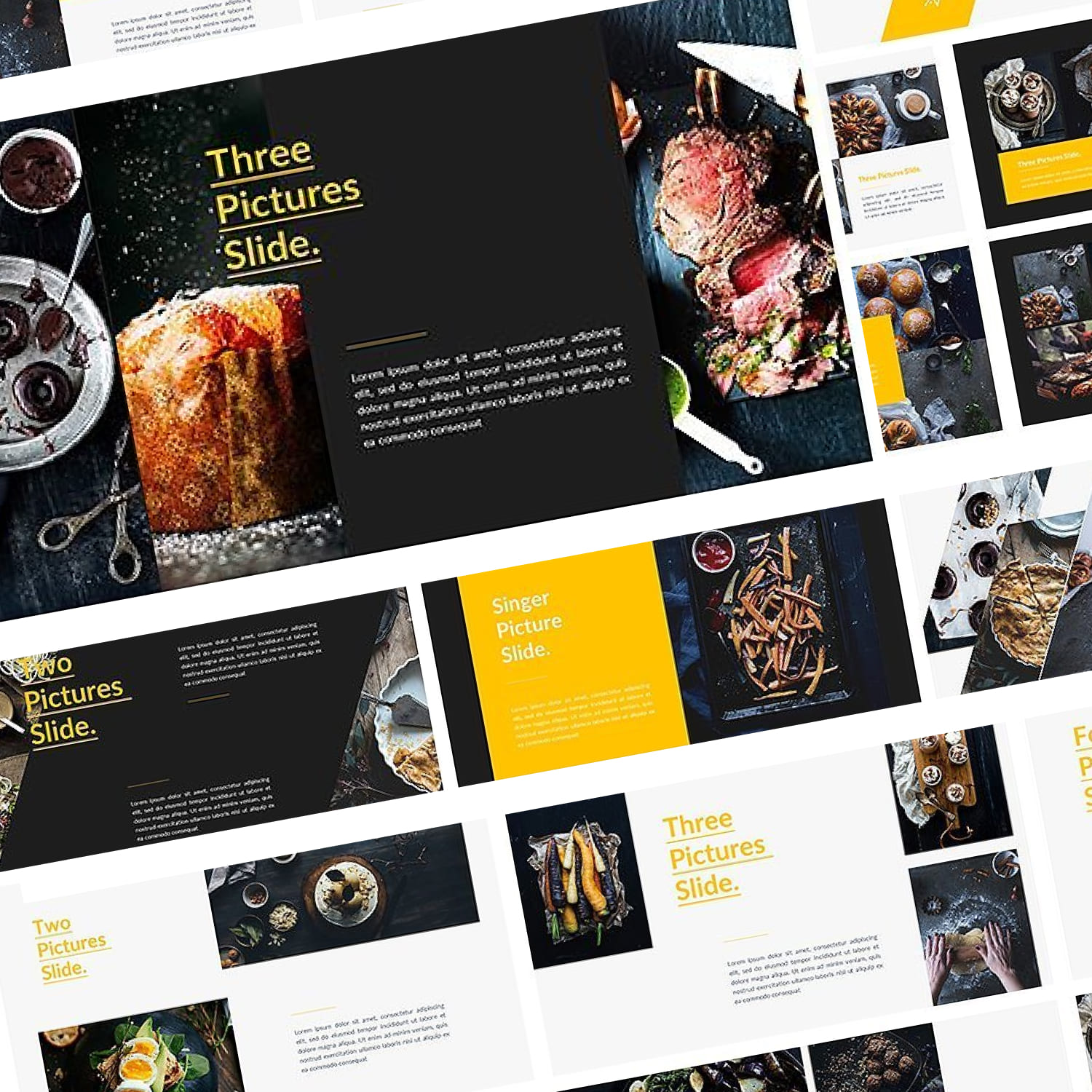 This template is suitable for food lovers, restaurant, cafe, cooking, recipes.