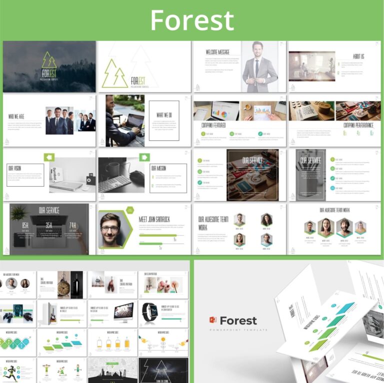 Forest Presentation Template MasterBundles
