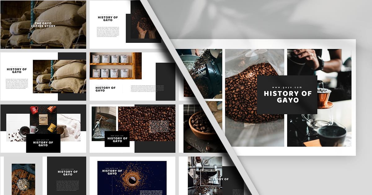 Gayo Coffee Google Slides Template - preview image.