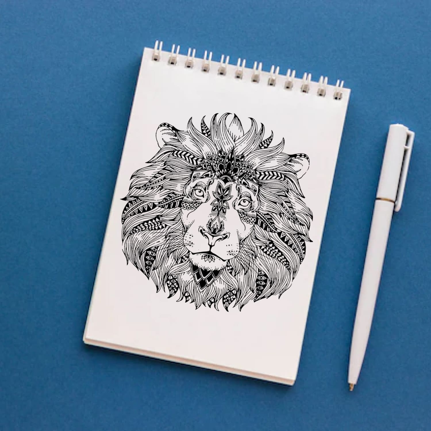 Hand drawn Lion cover.