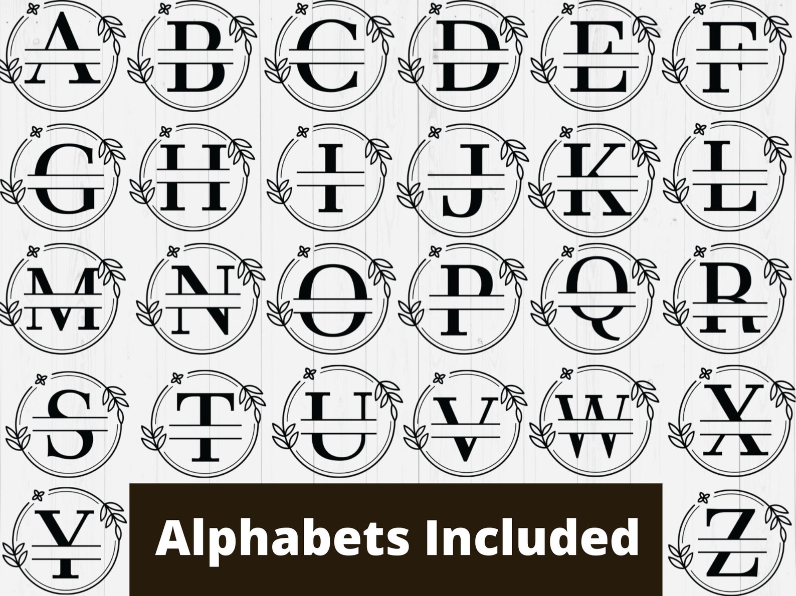 Collection includes alphabets.