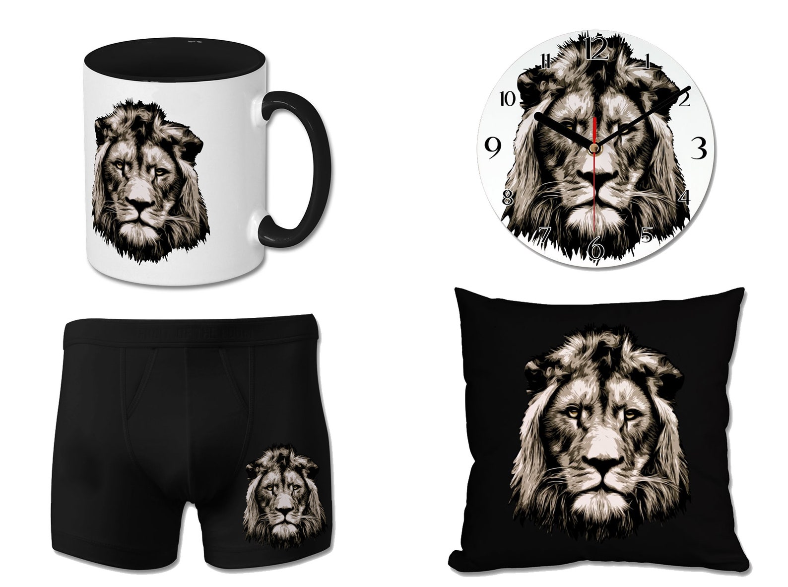 Dark collection with lions.
