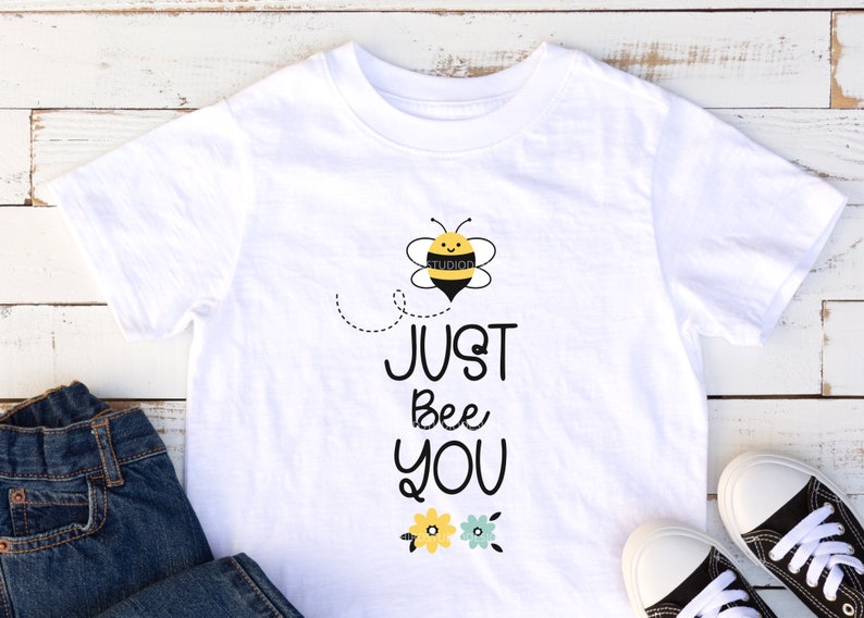 Cute Bees - Image on T-Shirt.
