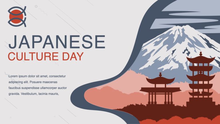 Culture Japan Presentation Template: 50 Slides PPTX, KEY, Google Slides ...