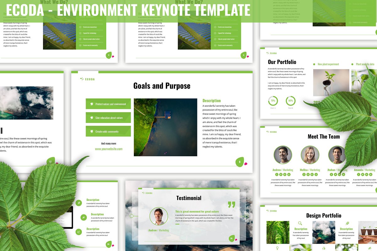Cover image of Ecoda - Environment Keynote.