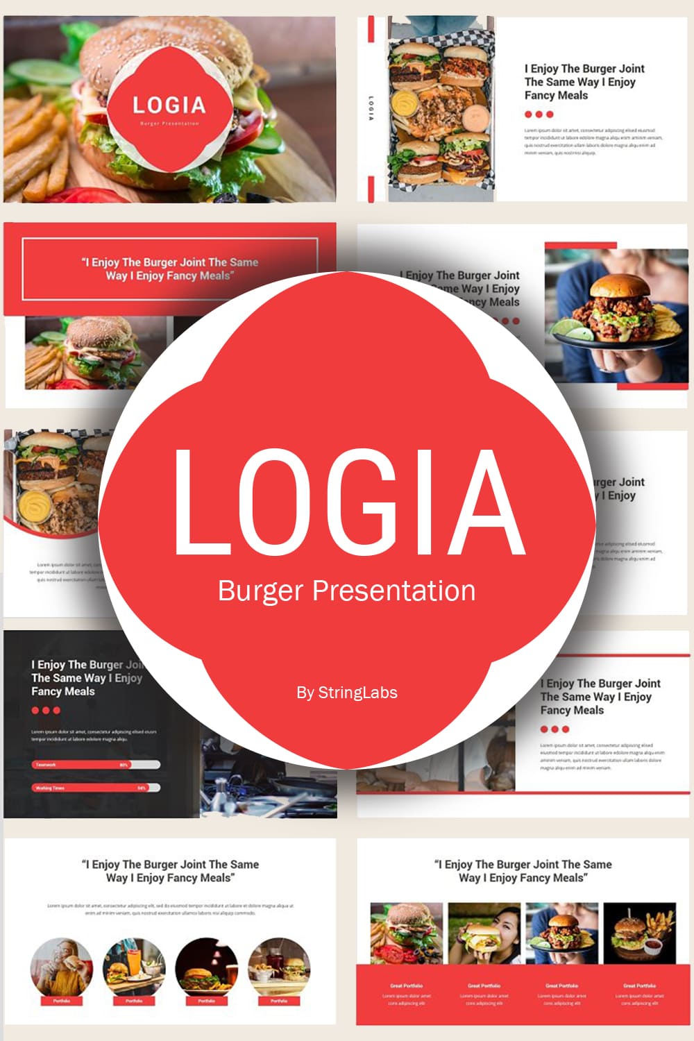Logja - Burger Google Slides.