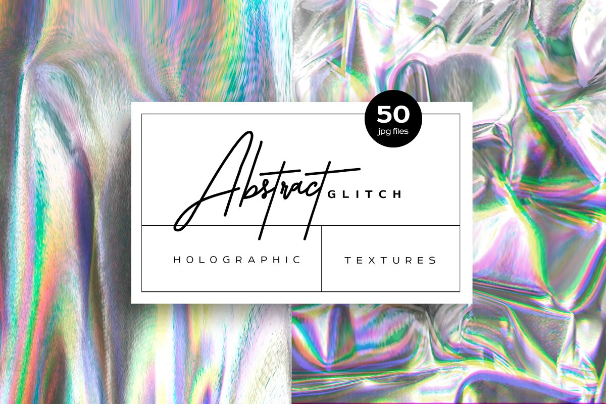 The Main Preview of Holographic Glitch Foil Textures.