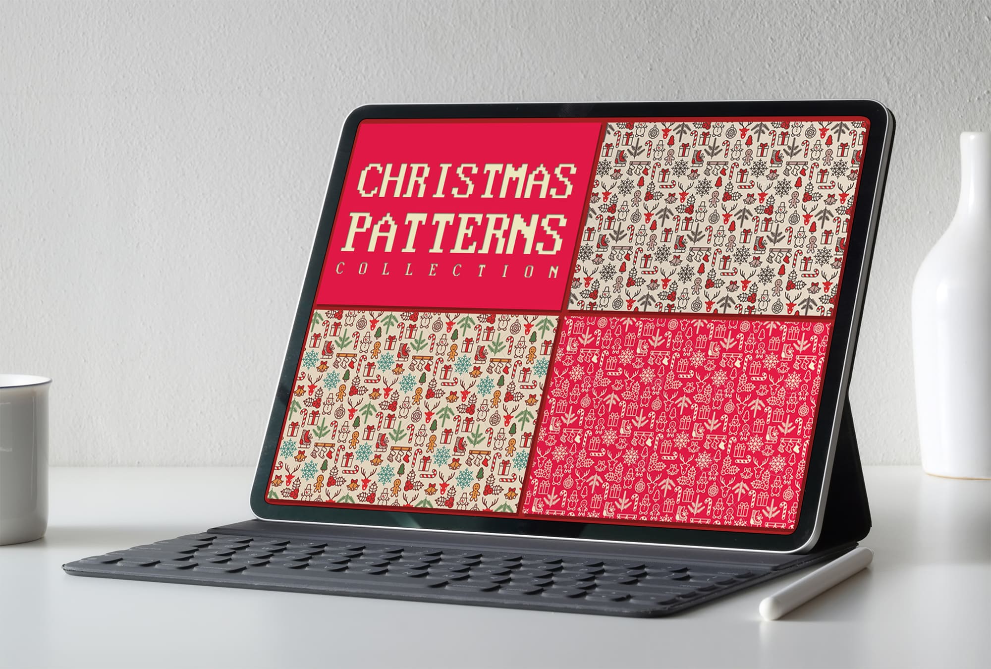 Christmas Patterns Collection - tablet.