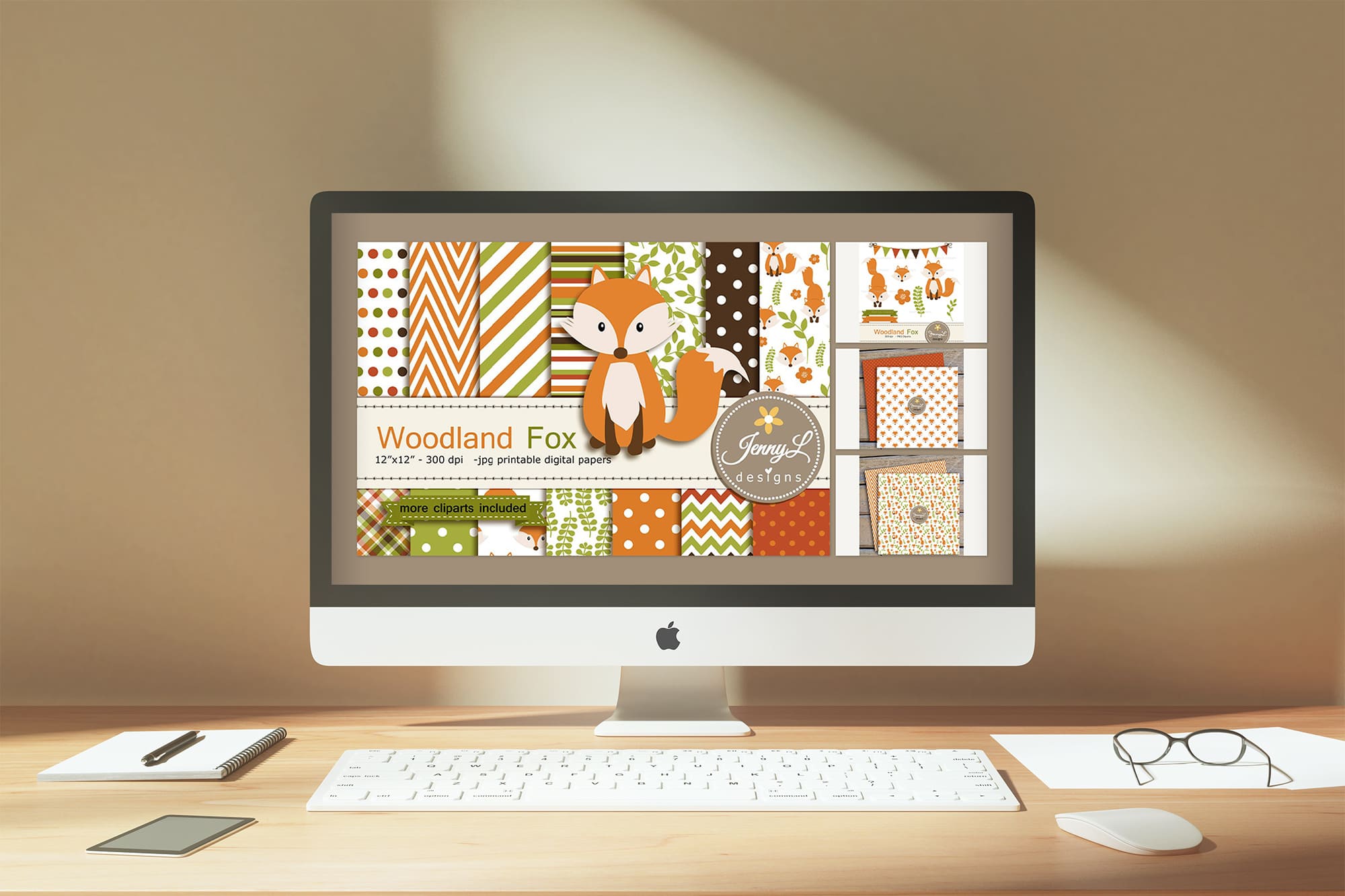 Mr. Fox Pattern - desktop.