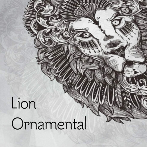 Ornamental Hand Drawn Lion.