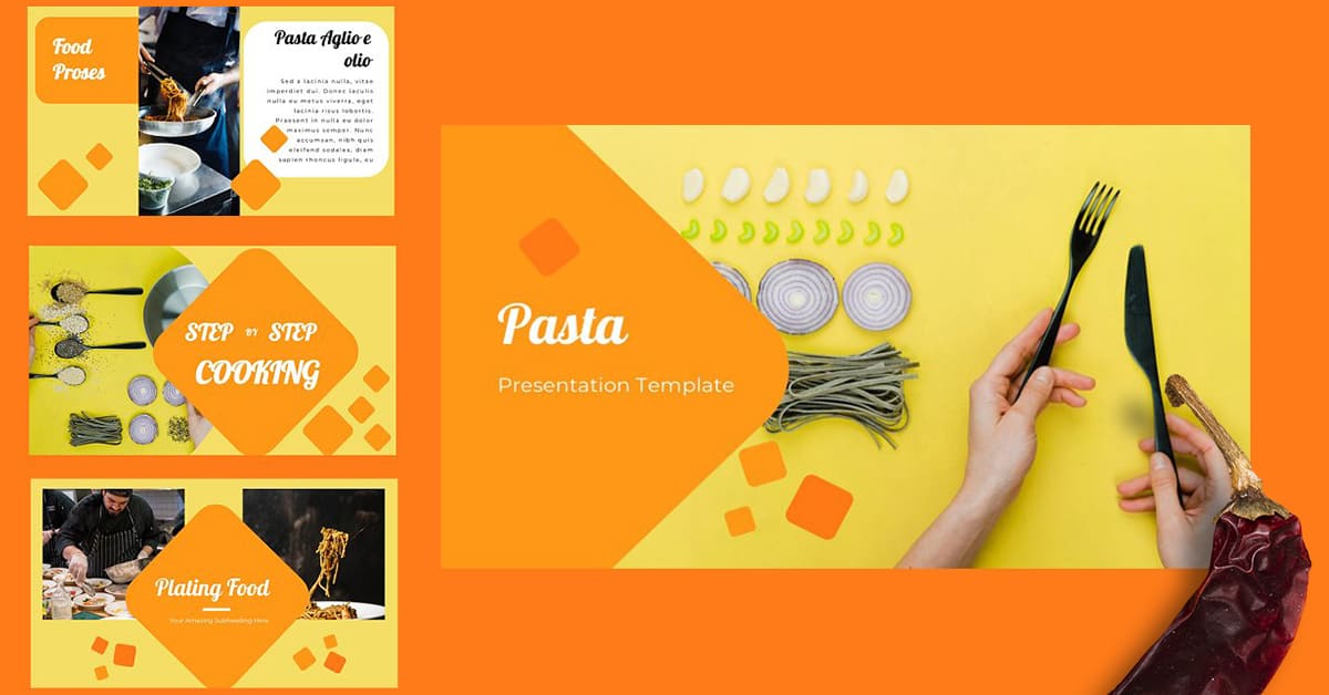 Pasta Restaurant Keynote - preview image.